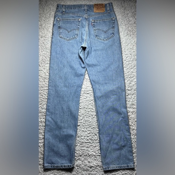 Vintage Levi's Jeans Mens 34 505 Straight Light Wash Bat Wing Streetwear Casual - Picture 4 of 4